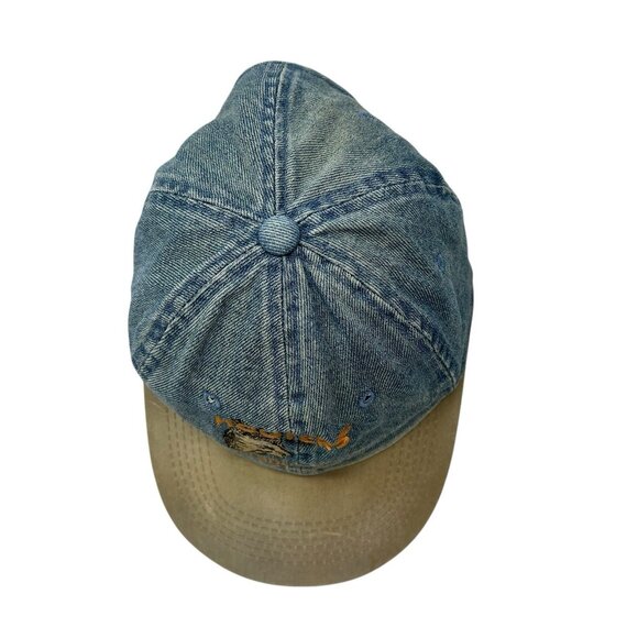 Hooters Pittsburgh Vintage Denim Strapback Hat Cap 90's 80's Retro Dad Defunct - Picture 6 of 9